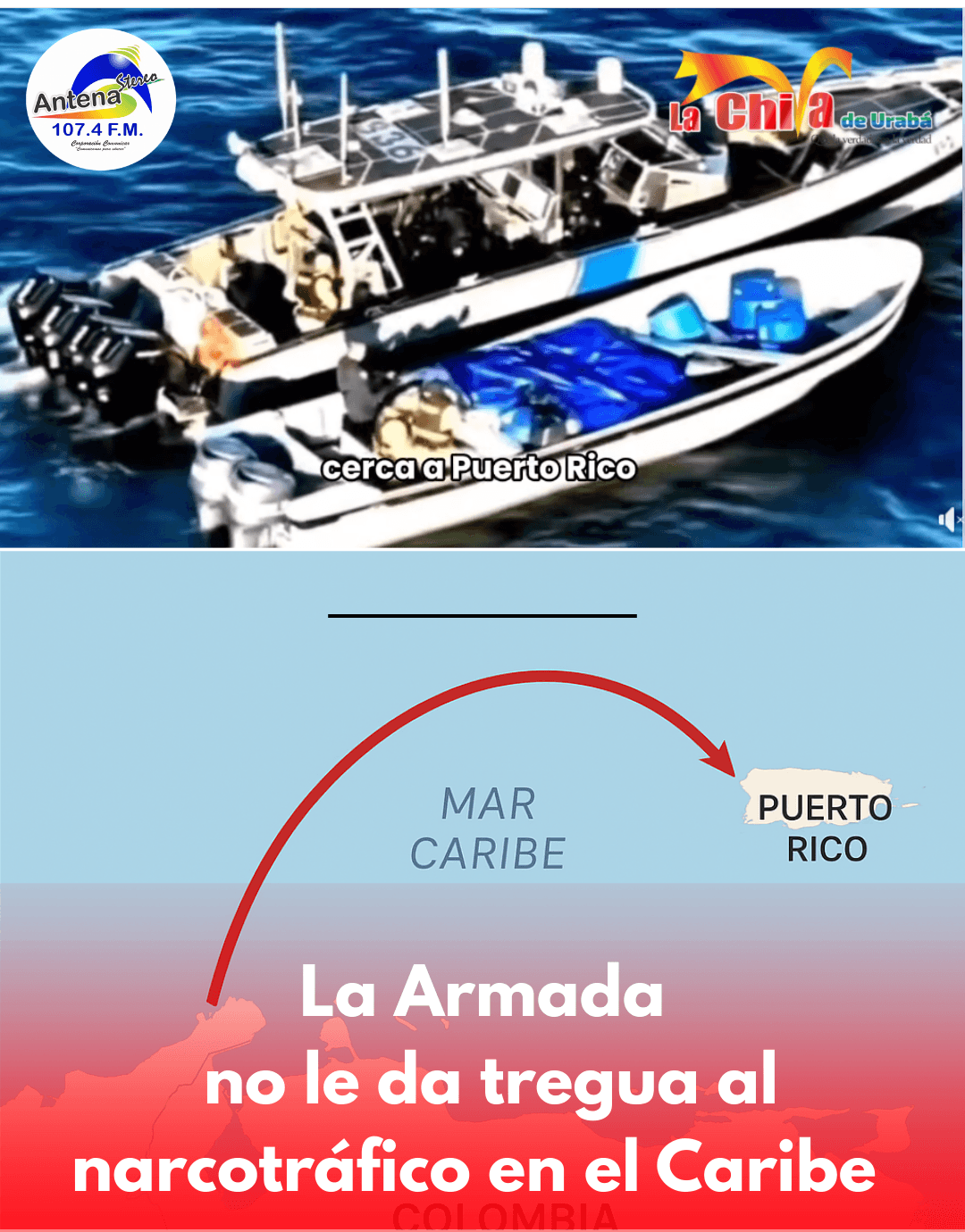 Incautaron 1,7 toneladas de c0caín4 en el mar Caribe