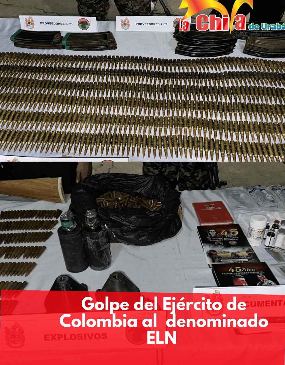 Ejército reportó la muerte de un integrante del ELN y la incautación de material de guerra