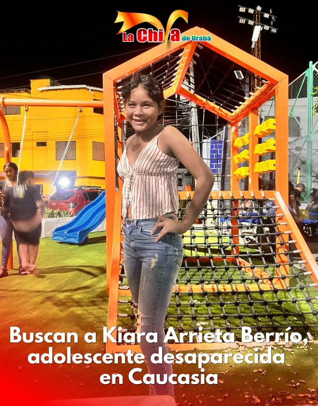 Kiara Arrieta, preadolescente de Urabá reportada desaparecida en Caucasia